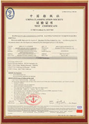 China ClassificationSociety Test Certificate